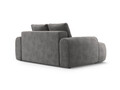 Canapea 2 locuri, Linz, Cosmopolitan Design, 175x100x84 cm, catifea, gri