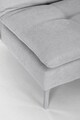Canapea extensibila cu 3 locuri Leon, Bizzotto, 190 x 94 x 85 cm, lemn de eucalipt/otel/poliester, gri deschis
