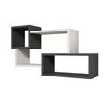 Raft pentru perete Afro, Puqa Design, 51x20x90,6 cm, alb/antracit