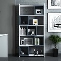 Biblioteca Box, Hommy Craft, 80x22x170 cm, alb/albastru