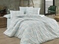 Lenjerie de pat dubla Alina, Majoli Home Collection, 4 piese, 200x220 cm, 100% bumbac ranforce, albastru