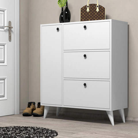Pantofar, mezza, bella 1800, 90x105x35 cm, alb