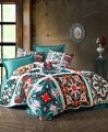 Lenjerie de pat dubla 3 piese, 477, Pearl Home, Poliester Satinat