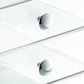 Organizator pentru cosmetice iDesign, 3 compartimente, 16.5x16.5x16.5 cm