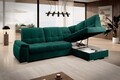 Coltar extensibil dreapta 3 locuri ELTAP, RT-35NU, Sado, 272x192x95 cm, lemn/poliester, verde inchis