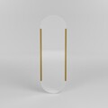 Oglinda decorativa, Neostill, Caprice, 50x150 cm, Metal, Auriu