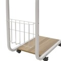 Masuta de cafea Troy, Pakoworld, 51x30x56 cm, MDF melaminat, alb/natural