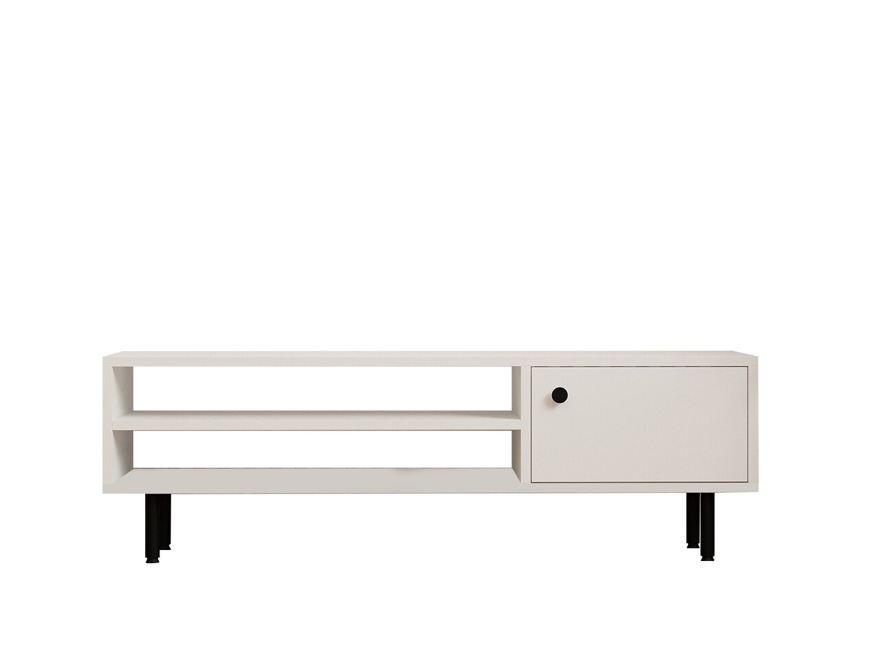 Comoda TV, Puqa Design, Avila, 120x38x30 cm, PAL , Alb