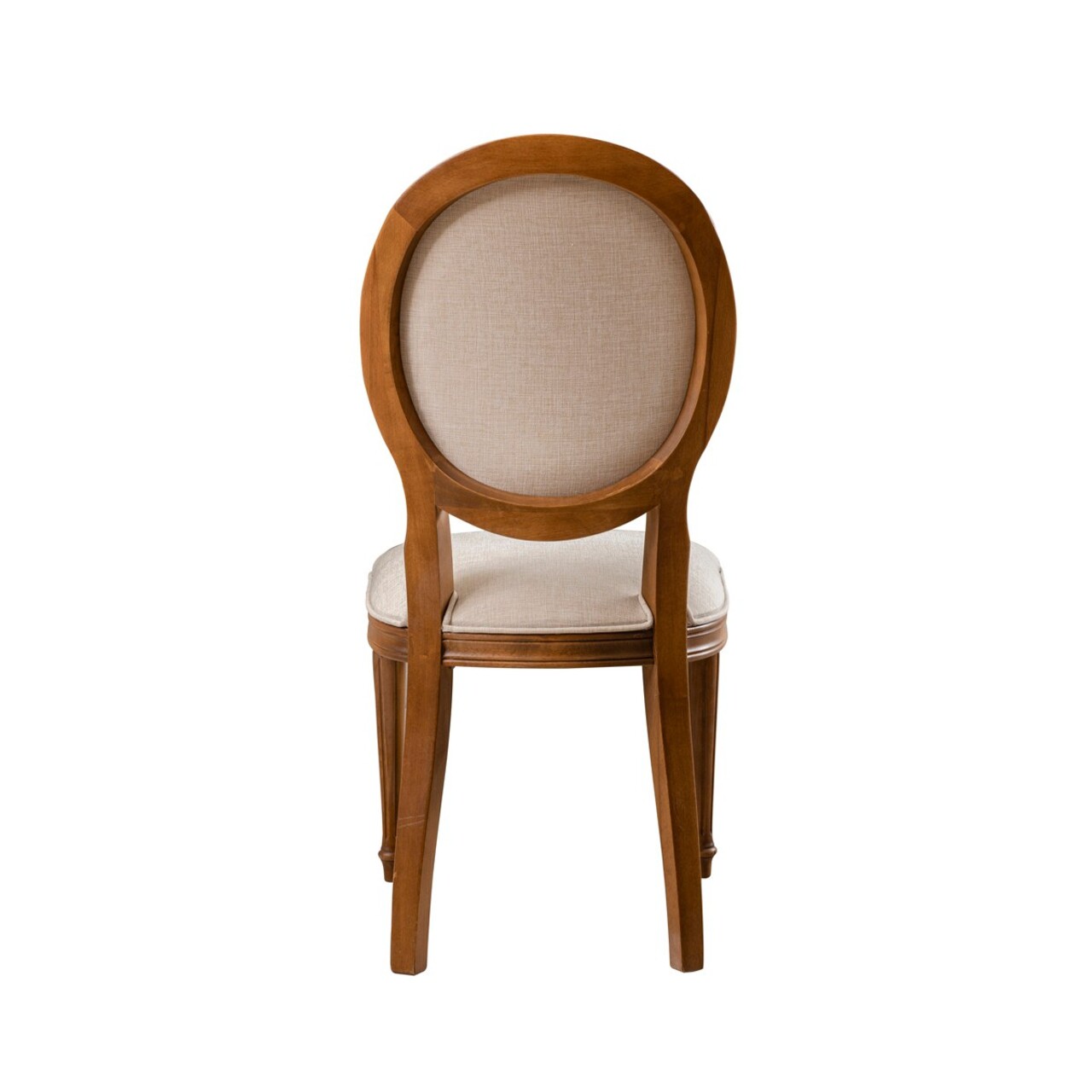 Scaun, Fairfax, Albero42, 48x49x98 cm, Lemn masiv , Nuc / Bej