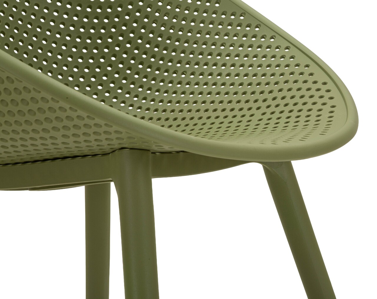 Set 2 scaune, Mauro Ferretti, Ibiza, 59x59x83 cm, utilizare interior / exterior,  plastic, verde - view 3