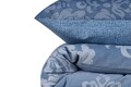 Lenjerie de pat dubla king size, Victoria, Oyku 121VCT58497, 3 piese, amestec bumbac, multicolor
