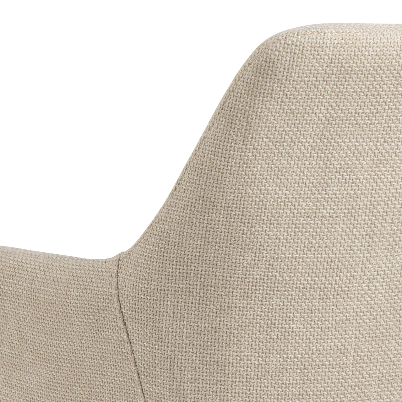 Scaun Lizzy, Actona, 59x59x85 cm, tesatura structurata/otel, bej - view 3