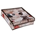 Organizator haine Rose, Creaciones Meng, compartimentat, cu fermoar, 33x30 cm