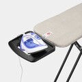 Masa de calcat, Brabantia B, Denim Grey, 124x38 cm, otel/bumbac