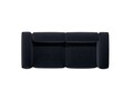 Canapea 3 locuri, Bergamo, Cosmopolitan Design, 264x108x70 cm, tesatura structurata, albastru navy
