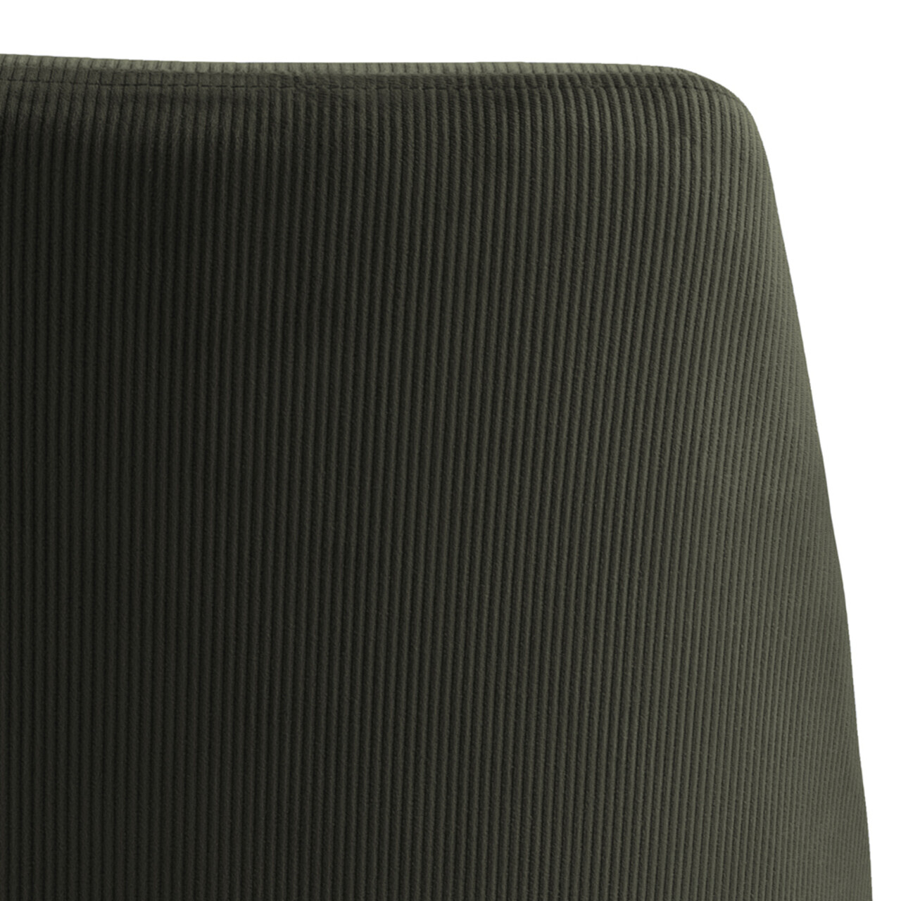 Scaun Ines, Actona, 49.2x57.5x84 cm, tesatura corduroy/otel, verde olive - view 11