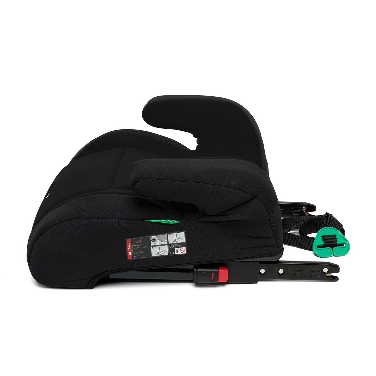 Inaltator auto copii R129 cu Isofix, U-grow, 125-150 cm, negru — imaginea 4