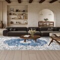 Covor, Kece-Fr80, 120x180 cm, Albastru