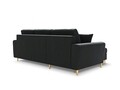 Coltar extensibil reversibil 4 locuri, Moghan, Micadoni Home, GL, 241x145x88 cm, catifea, gri inchis