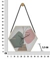 Ceas de perete Muro Blos, Mauro Ferretti, 45x5.5x39 cm, fier, multicolor