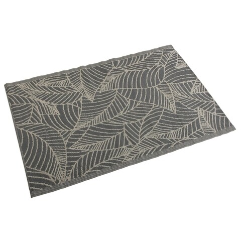 Covor hojas, versa, 120 x 180 cm, polipropilena, gri