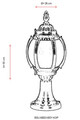 Lampa de exterior, Avonni, 685AVN1336, Plastic ABS, Alb/Negru