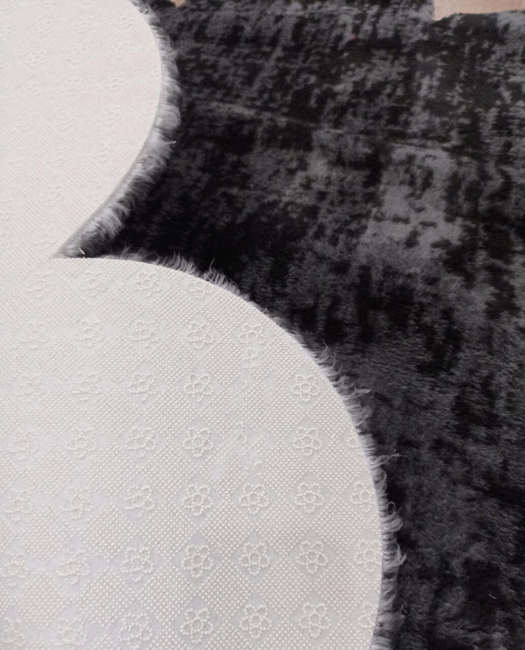 Covor, Ellipse Daisy Pattern, Gri inchis - 1 | YEO