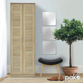 Pantofar cu 2 usi Sante, Pakoworld, 21 perechi pantofi, 60x37x183 cm, MDF/PAL, sonoma