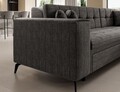 Coltar extensibil dreapta 4 locuri ELTAP, Sol-22, Solange, 292x196x84 cm, lemn/poliester, gri