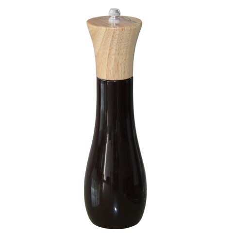 Rasnita manuala pentru sare/piper, Heinner, 20 cm, lemn de arbore de cauciuc/presa din ceramica