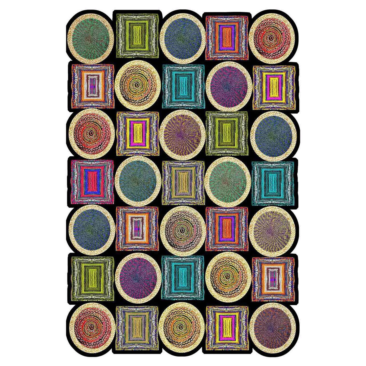 Covor, Hmnt959, 80x150 cm, Poliester, Multicolor — imaginea 3