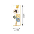 Decoratiune de perete, Grape Vine 3, Metal, Dimensiune: 32 x 90 cm, Multicolor