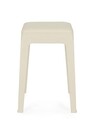 Scaun Bunny, Bizzotto, 33x33x47 cm, piele ecologica/polipropilena, alb