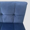 Fotoliu Nelox, Homla, 69x63x73 cm, MDF/metal/catifea, bleumarin
