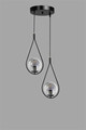 Lustra, Stala, 846STL2860, Metal, Negru