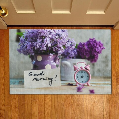 Covoras de intrare lily flower, casberg, 38x58 cm, poliester, multicolor
