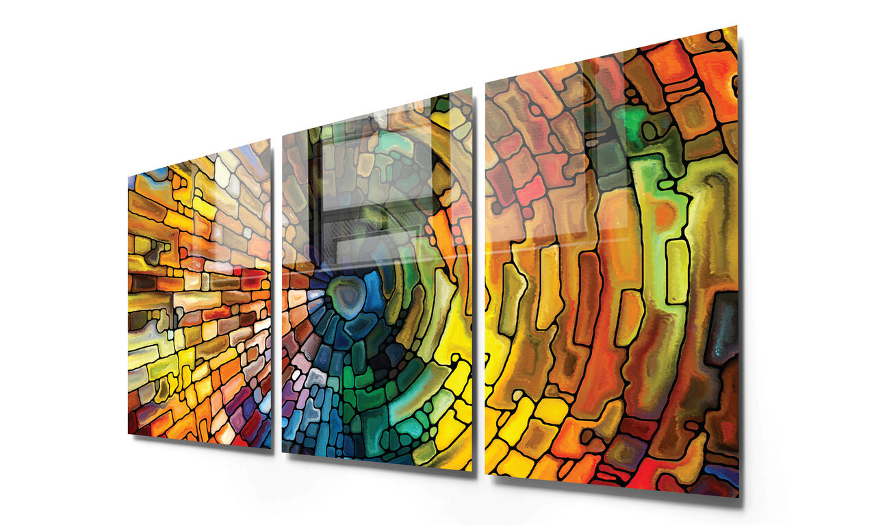 Set 3 tablouri decorative, 2000, Dimensiune: 45 x 65 cm (3 bucăți), Multicolor - view 4