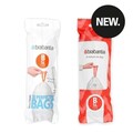 Set 20 saci de gunoi, Brabantia, PerfectFit, marimea B, 5 L, nailon, alb