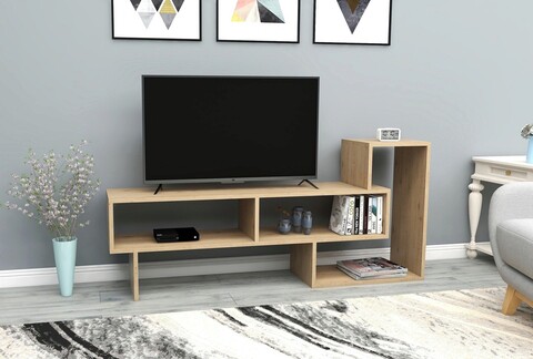 Comoda tv, arnetti, suarez, 139.8x67.2x29.6 cm, pal, stejar
