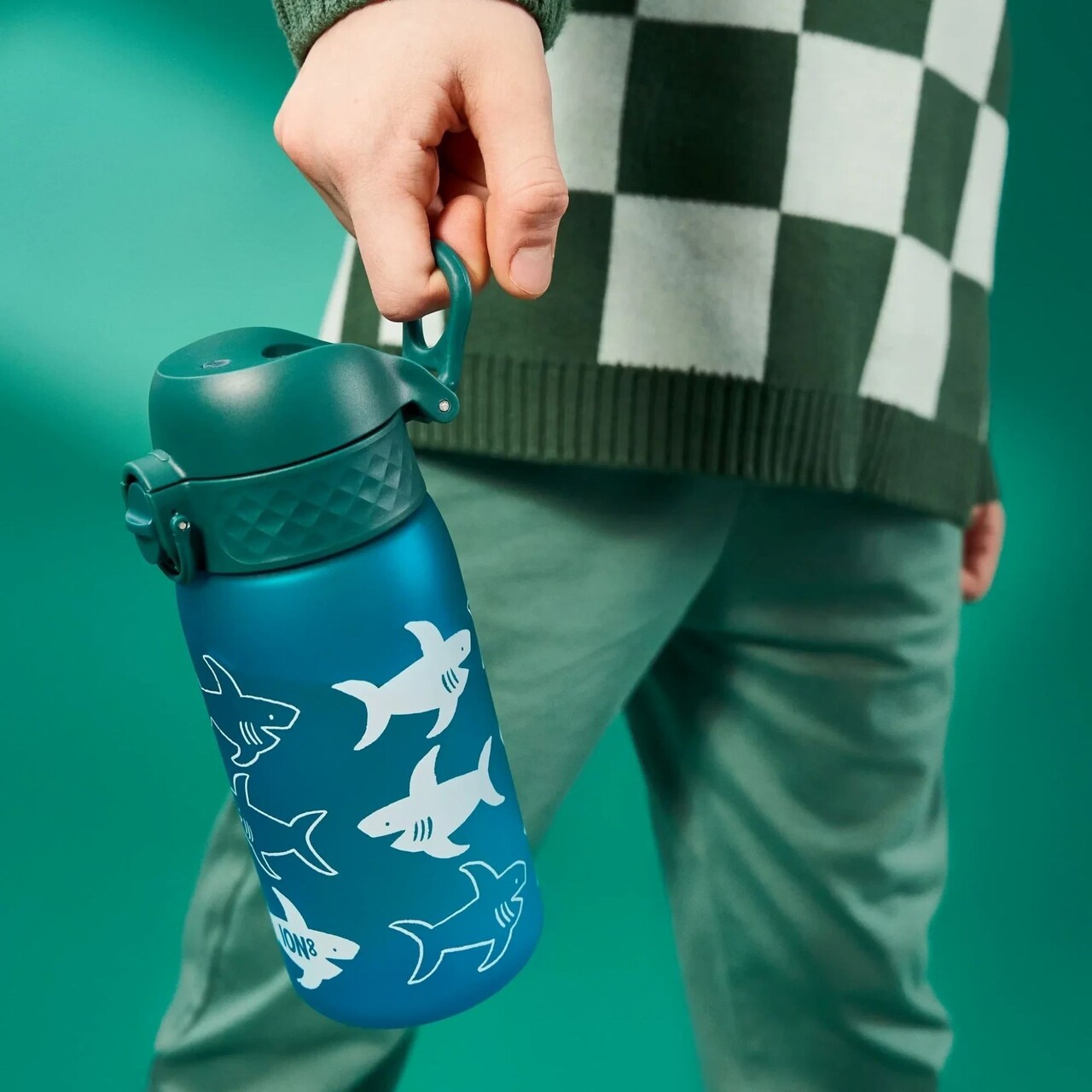 Sticla apa pentru copii, recyclon, 350ml, Shark - Ion8 - view 6