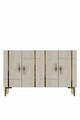 Consola, Hanah Home, Ilay 120, 120x75x32 cm, Antracit / Travertin / Auriu