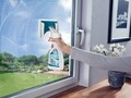 Spray de curatare 2 in 1 pentru ferestre Window Cleaner, Leifheit, plastic/microfibra