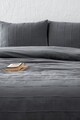 Set cuvertura pique dubla, Sedef - Anthracite, DC Home, Bumbac 