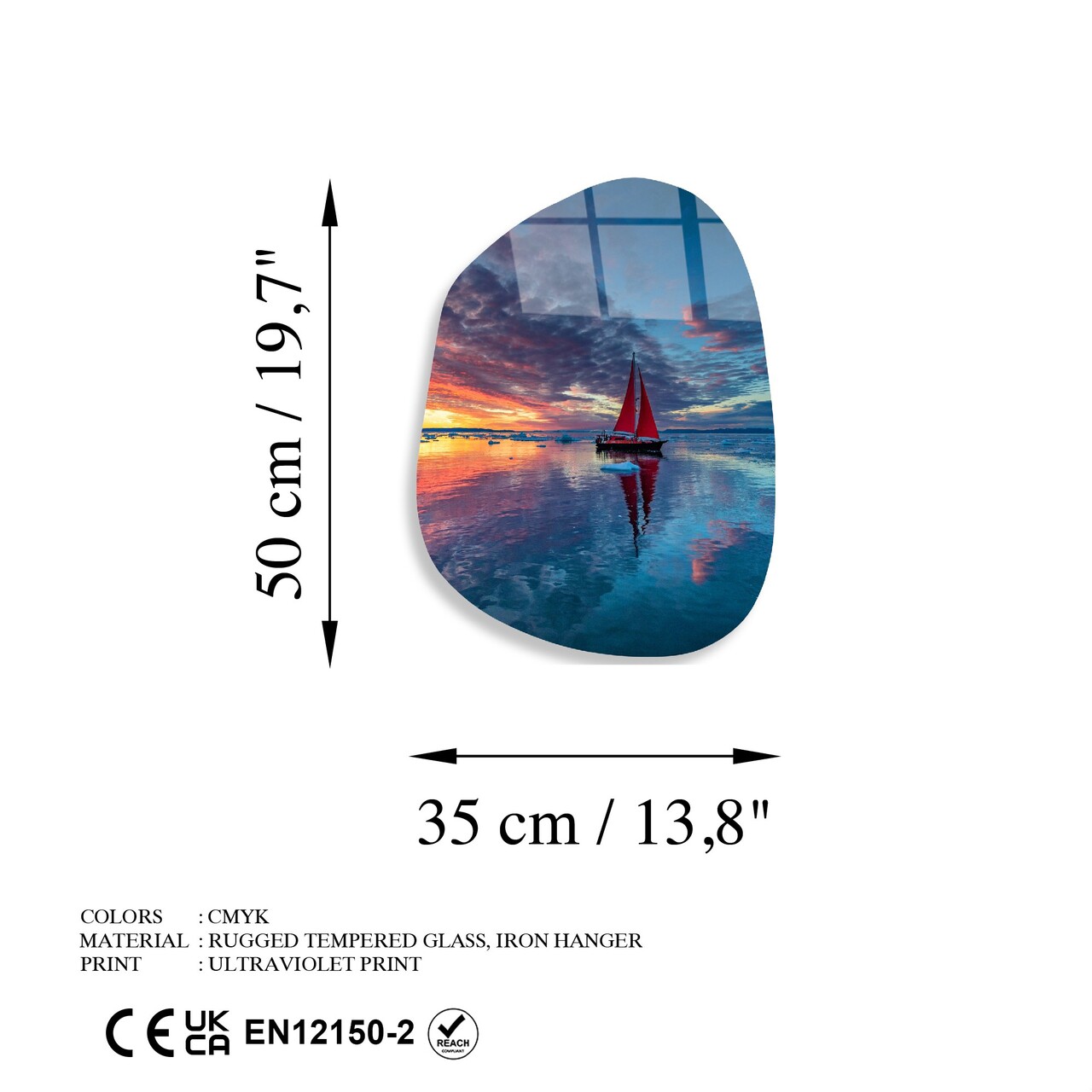 Tablou decorativ, UV-1105, Dimensiune: 35 x 50 cm, Multicolor - view 6