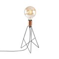 Lampa de masa, Sheen, 521SHN2225, Fier, Negru/Cupru