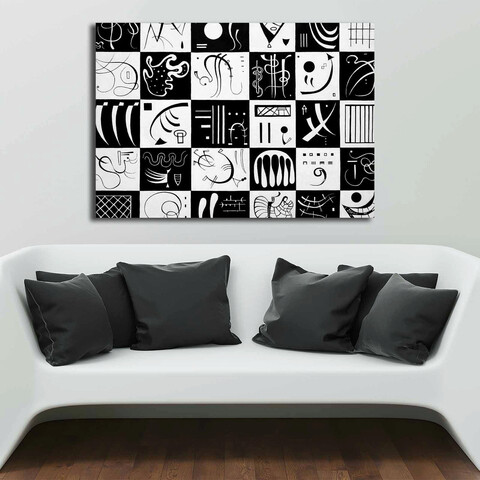 Tablou decorativ, 70100kandinsky017, canvas , lemn, multicolor