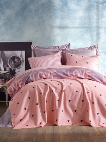 Poza Cuvertura de pat dubla Ramona - Lilac, EnLora Home, 100% bumbac, 220x235 cm, lila