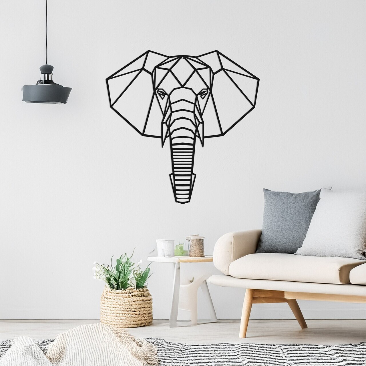 Decoratiune de perete, DEC-BL005, Dimensiune: 40 x 35 cm, Negru