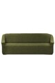 Husa elastica pentru canapea, 3 locuri, Viaden, Burumcuk Strech, 100% poliester, verde inchis