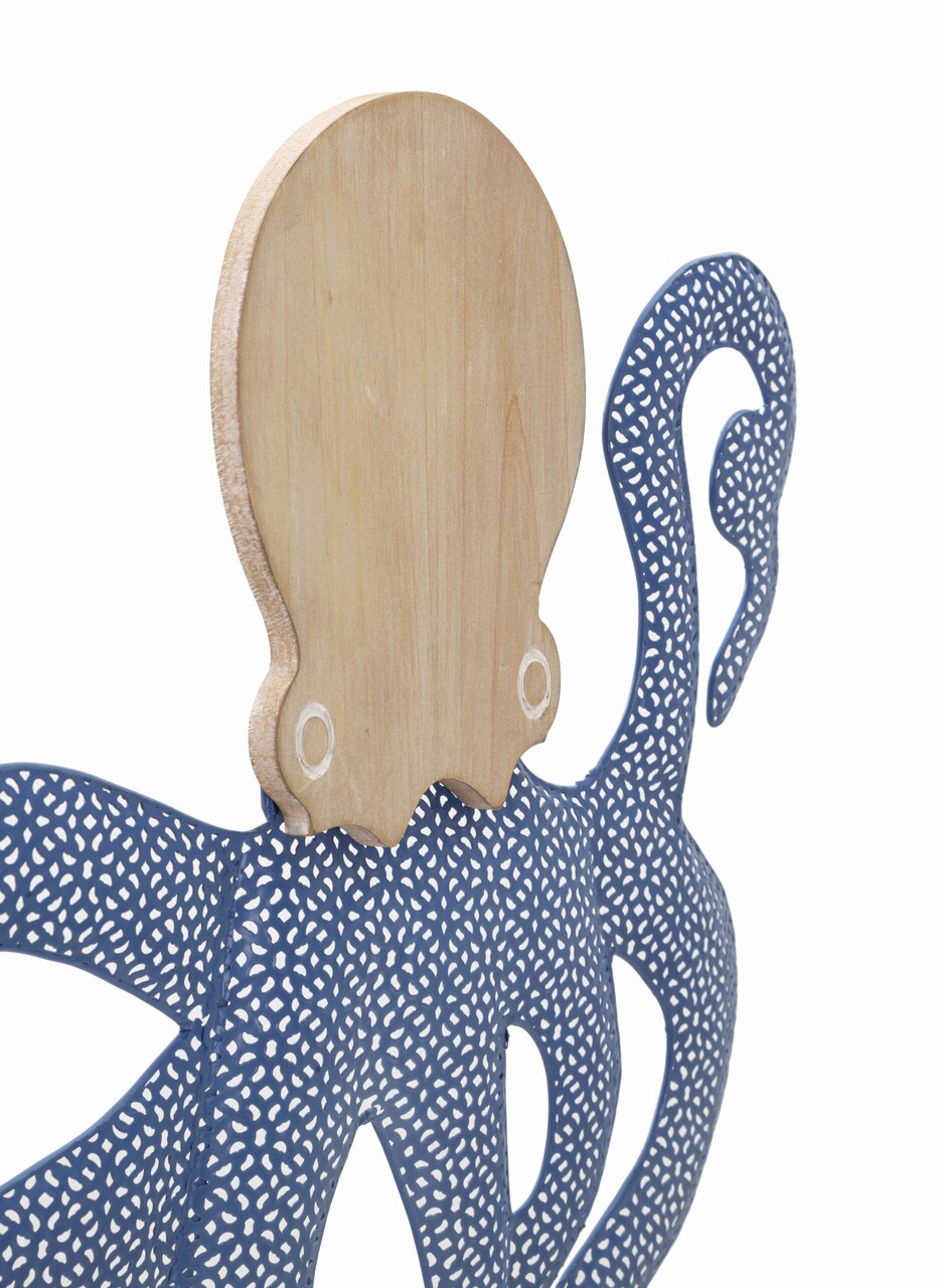 Decoratiune de perete Octopus, Mauro Ferretti, 41x57 cm, fier/MDF, multicolor